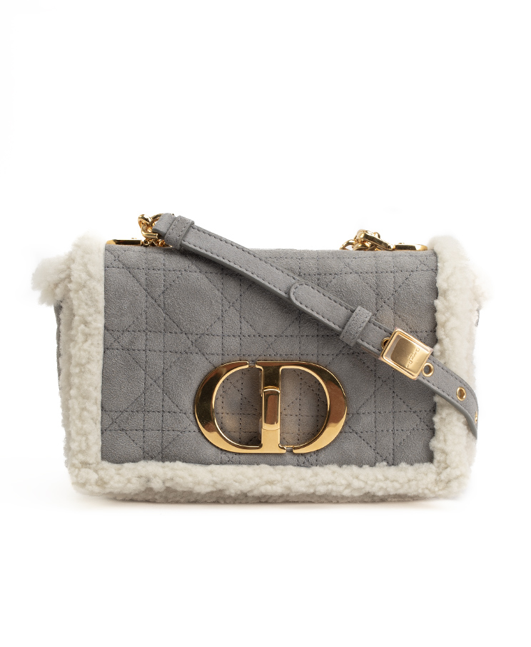 Dior Caro Shearling Bag Small