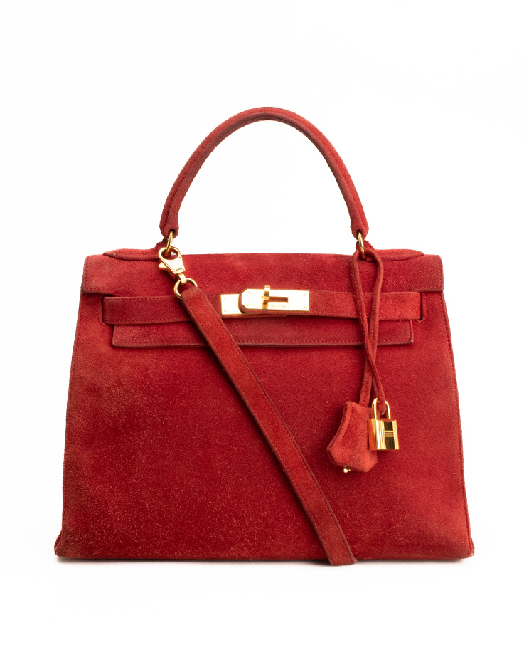 Hermes Kelly 28 Suede
