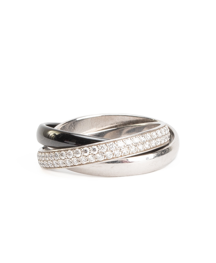 Cartier Trinity Ring in Ceramic Small