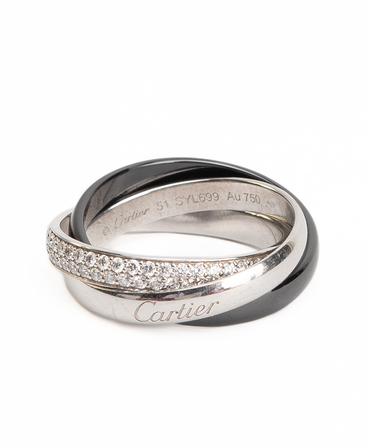 Cartier Trinity Ring in Ceramic Small