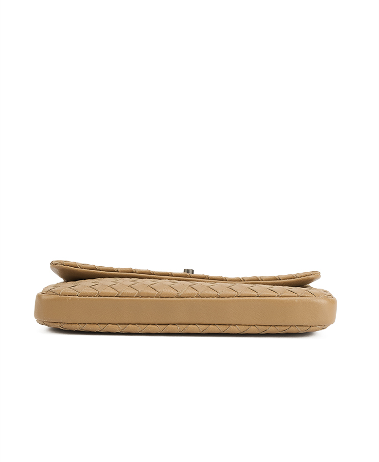 Bottega Veneta Turn-Lock Flap Clutch Mini