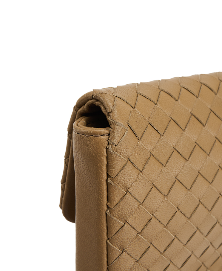 Bottega Veneta Turn-Lock Flap Clutch Mini