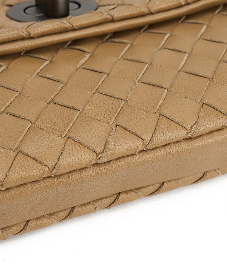 Bottega Veneta Turn-Lock Flap Clutch Mini
