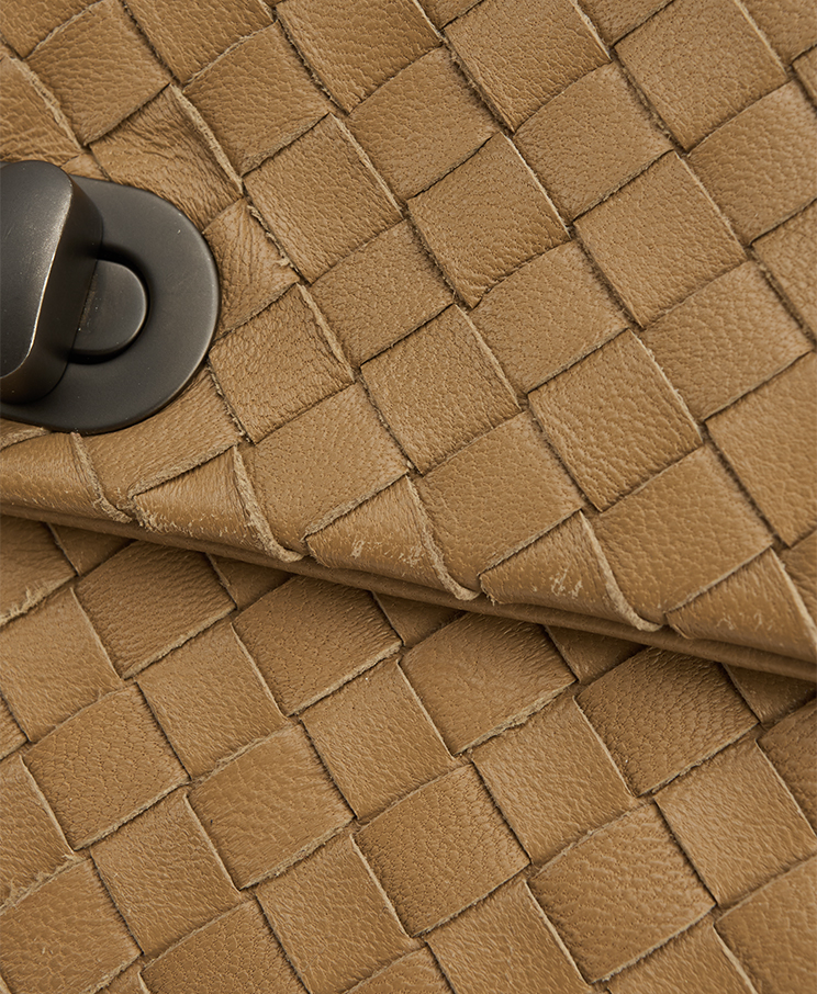 Bottega Veneta Turn-Lock Flap Clutch Mini