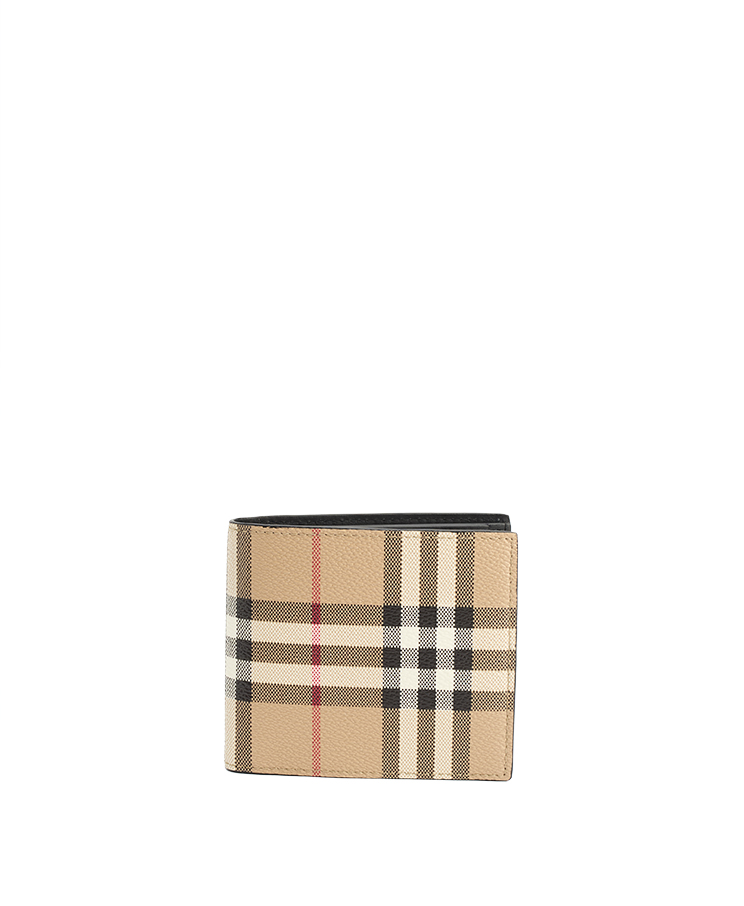 Burberry Check Bifold Coin Wallet
