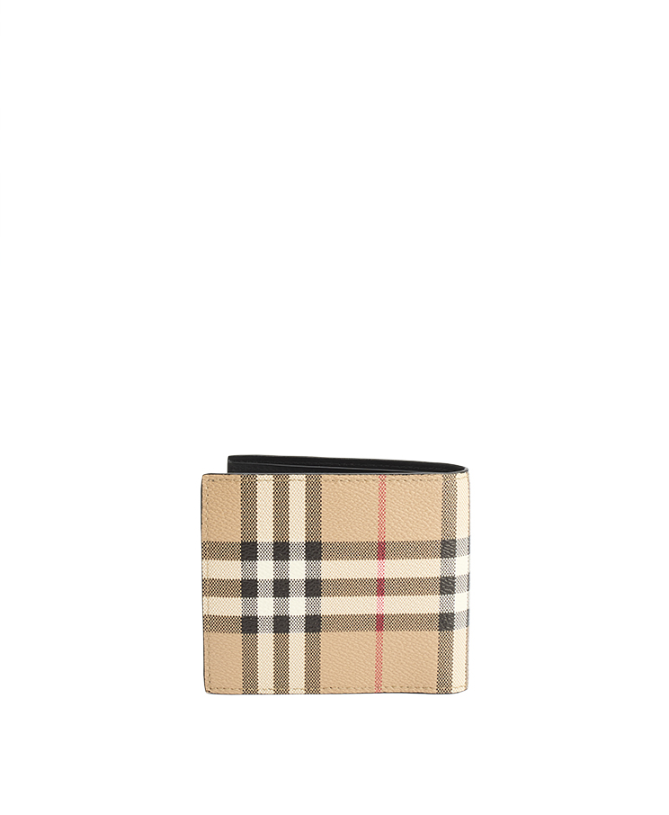 Burberry Check Bifold Coin Wallet