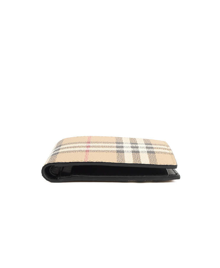 Burberry Check Bifold Coin Wallet