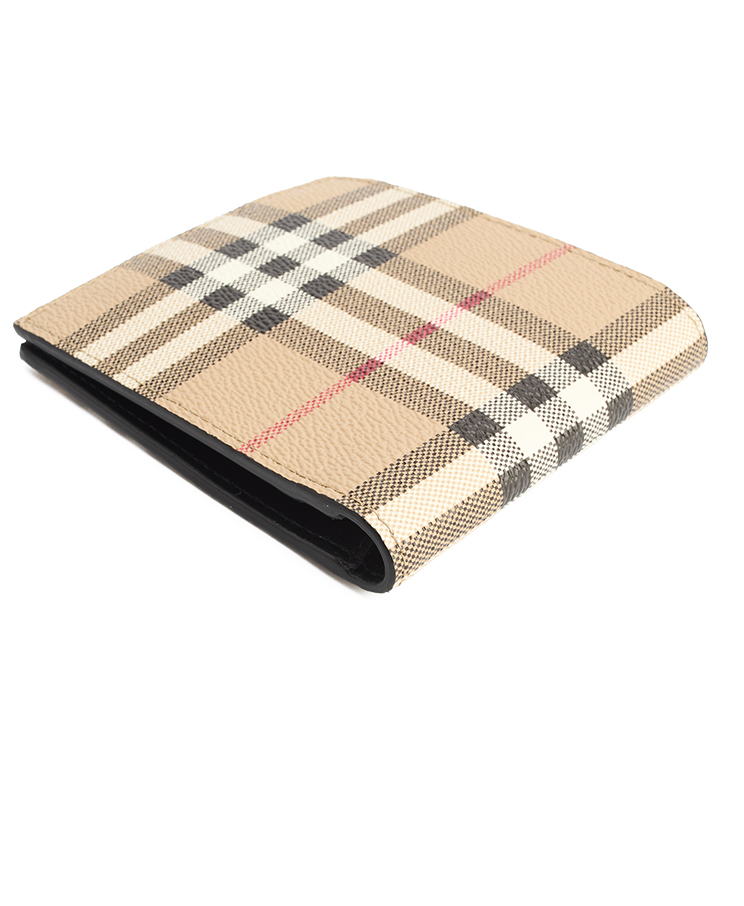 Burberry Check Bifold Coin Wallet