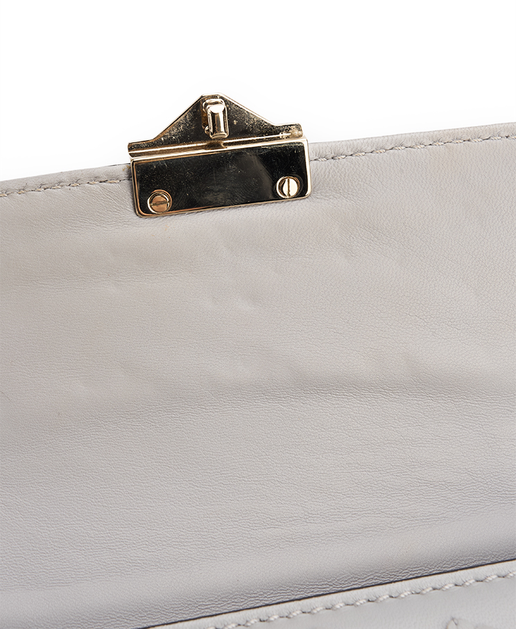 Valentino Garavani Rockstud Glam Lock Vitello Flower Small