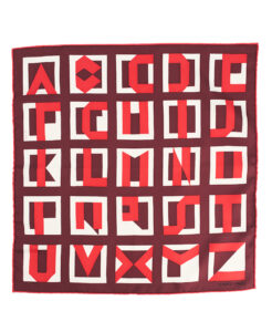 Hermes Scarf  ‘Lettres Au Carre’