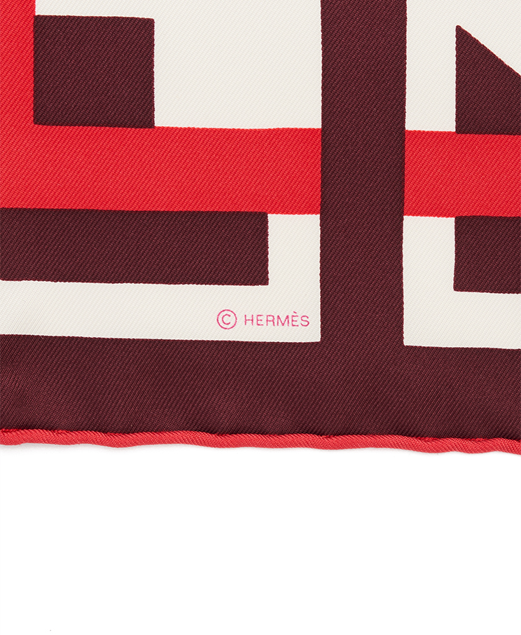 Hermes Scarf ‘Lettres Au Carre’