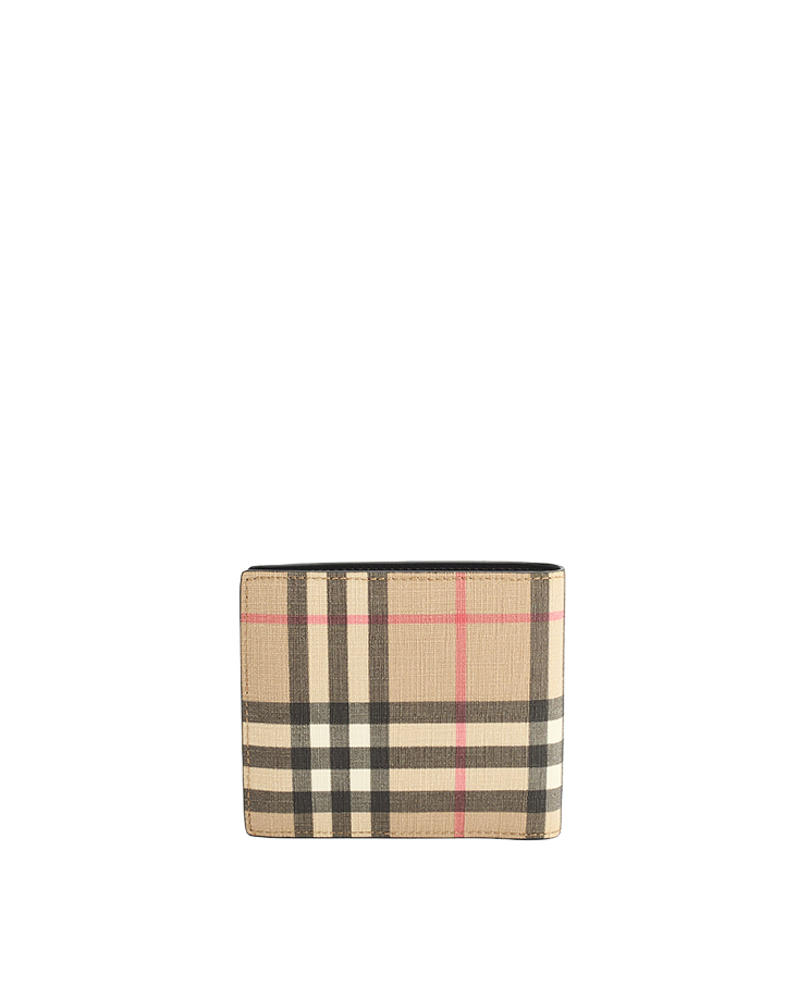 Burberry Check Bifold Coin Wallet
