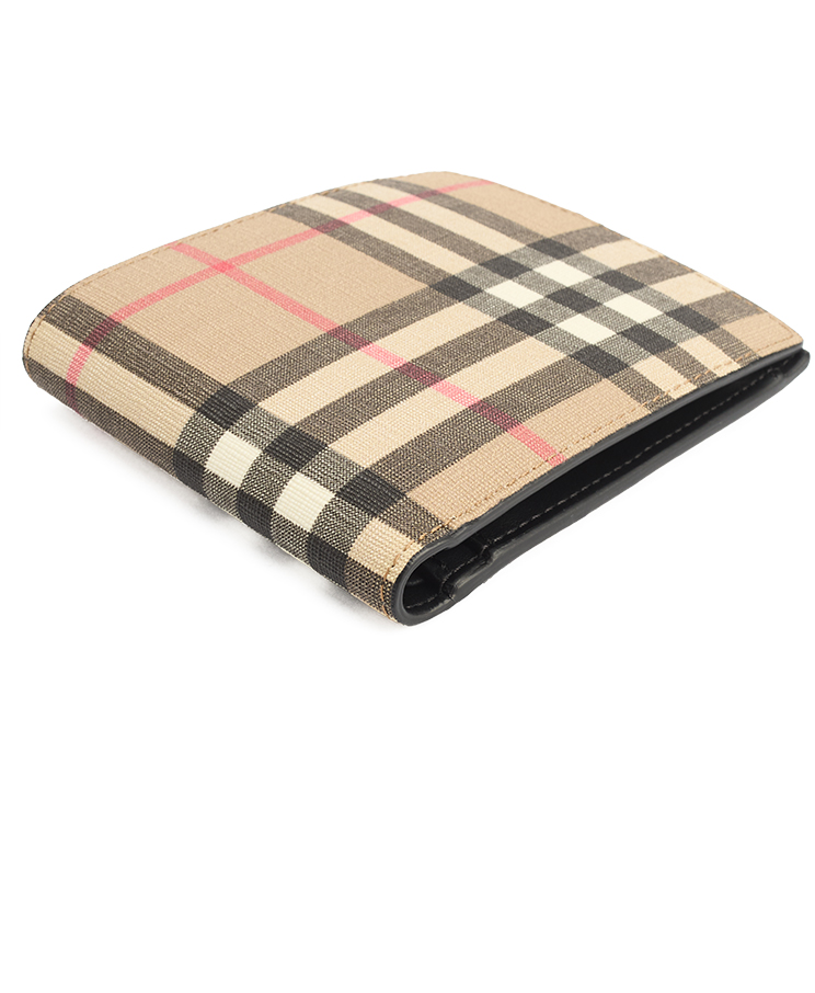 Burberry Check Bifold Coin Wallet