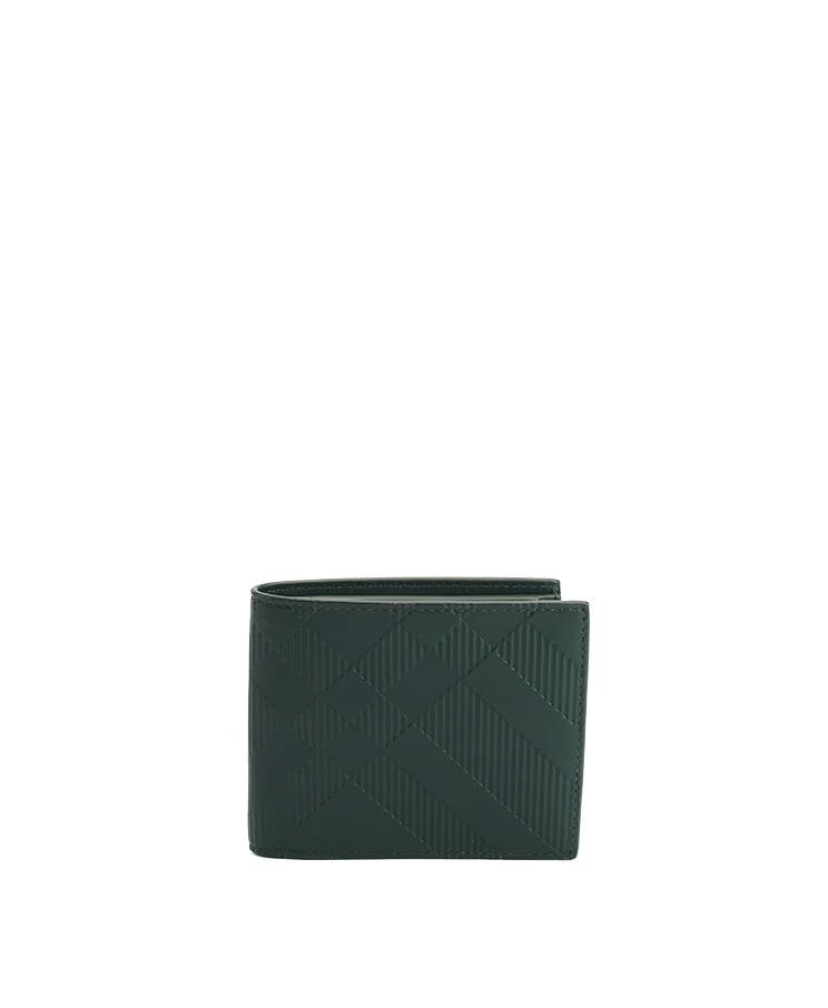 Burberry Check Bifold Coin Wallet