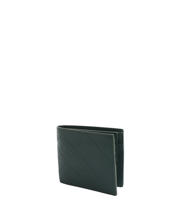 Burberry Check Bifold Coin Wallet