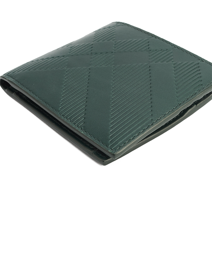 Burberry Check Bifold Coin Wallet