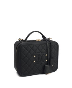 Chanel Filigree Vanity Case Large