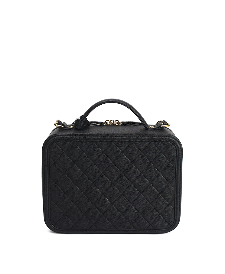 Chanel Filigree Vanity Case Large