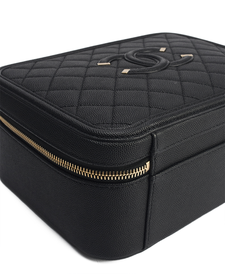 Chanel Filigree Vanity Case Large
