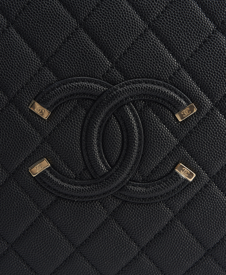 Chanel Filigree Vanity Case Large