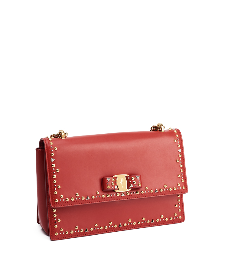 Salvatore Ferragamo Ginny Studded Medium