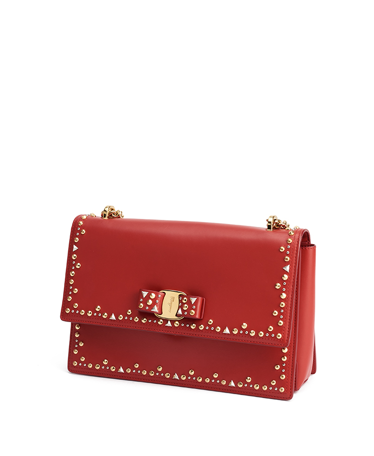 Salvatore Ferragamo Ginny Studded Medium