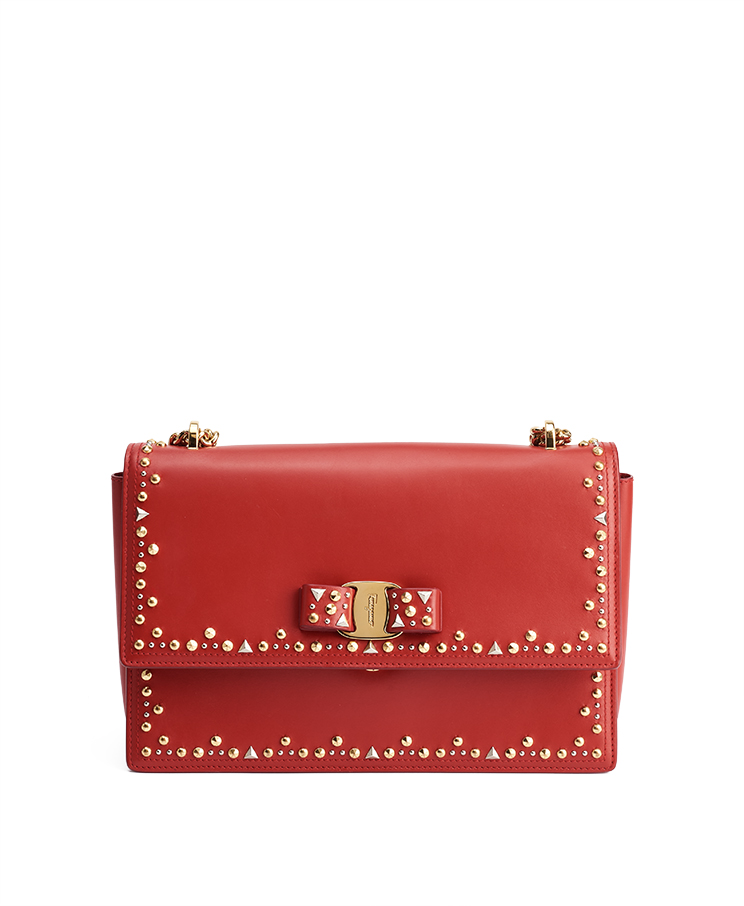 Salvatore Ferragamo Ginny Studded Medium