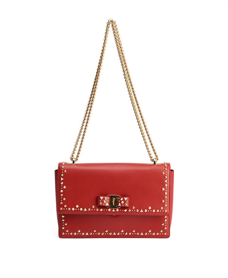 Salvatore Ferragamo Ginny Studded Medium