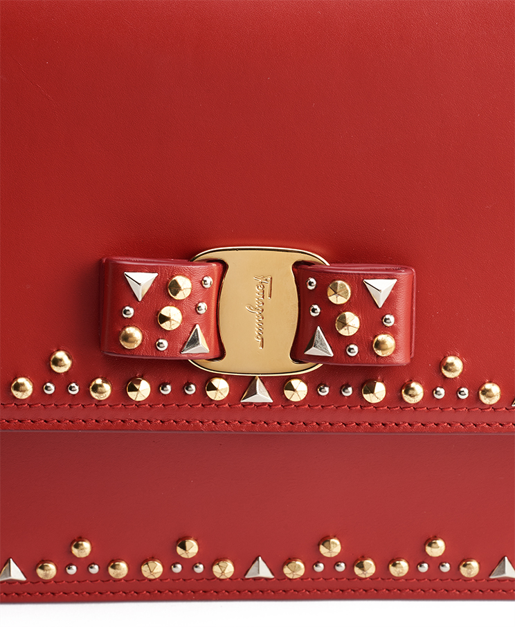 Salvatore Ferragamo Ginny Studded Medium