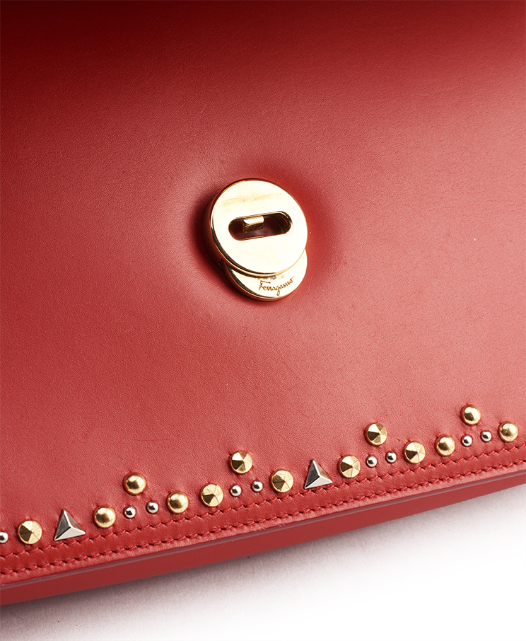 Salvatore Ferragamo Ginny Studded Medium
