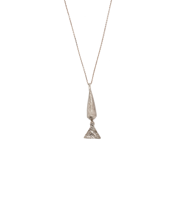 Saint Laurent Cone And Triangle Charm Necklace