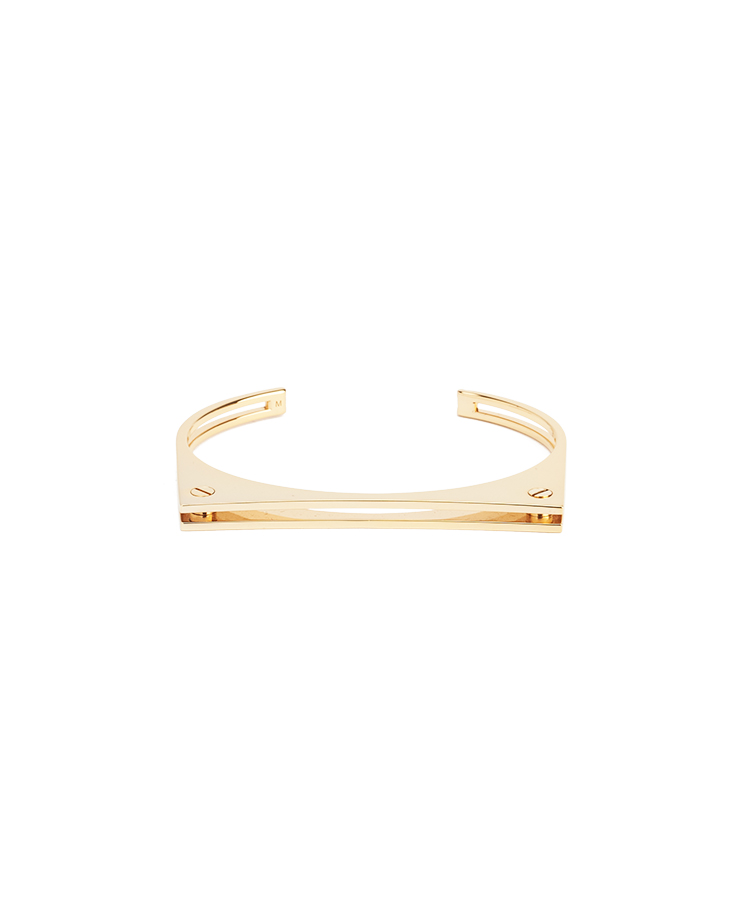 Saint Laurent Curb Modernists Cuff Bracelet