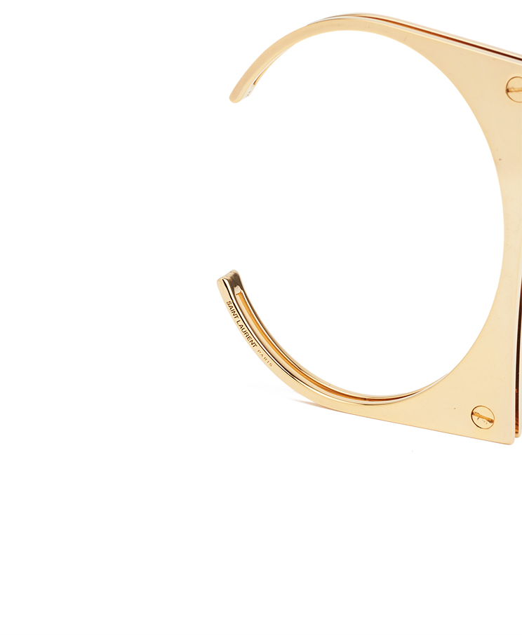 Saint Laurent Curb Modernists Cuff Bracelet