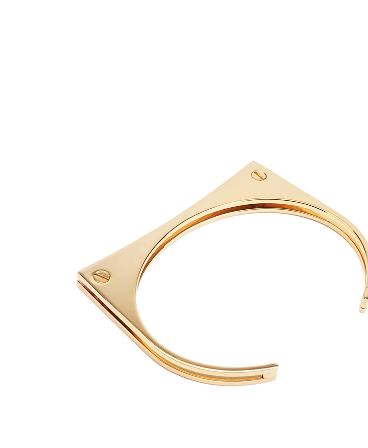 Saint Laurent Curb Modernists Cuff Bracelet