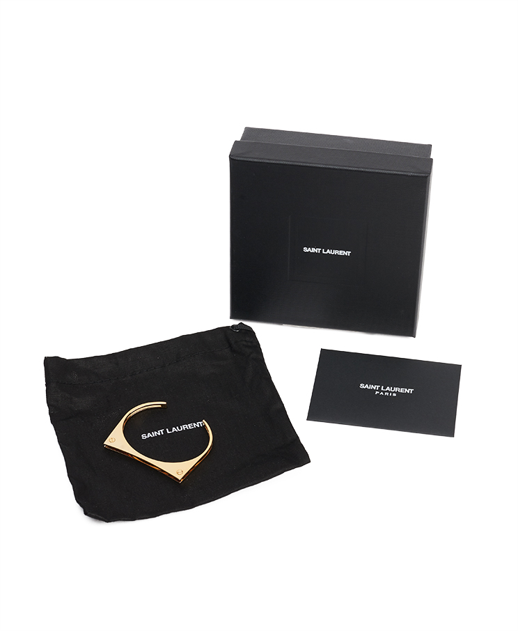 Saint Laurent Curb Modernists Cuff Bracelet