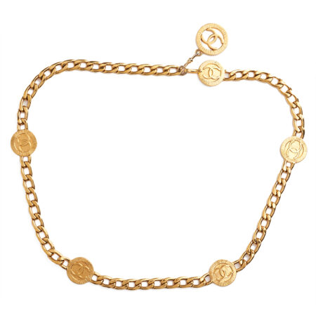 Chanel Medallion Chain-Link Belt