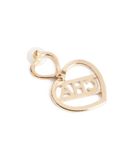Chanel CC Heart Drop Earrings