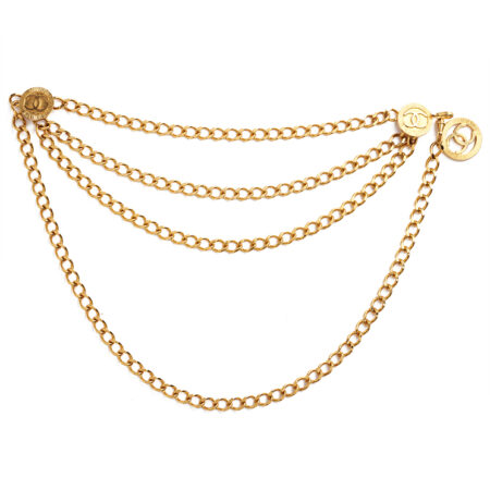 Chanel Medallion Chain-Link Belt