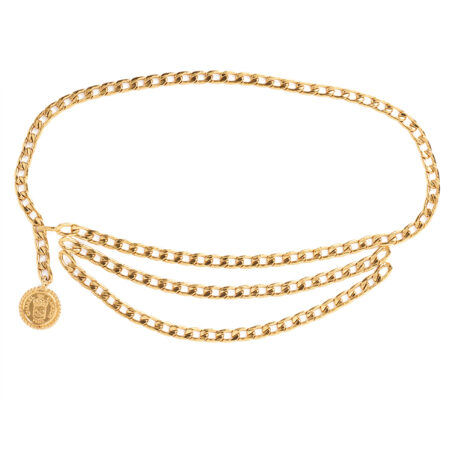 Chanel Medallion Chain-Link Belt