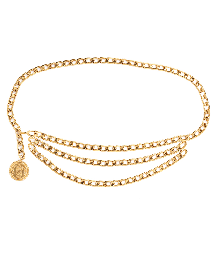 Chanel Medallion Chain-Link Belt