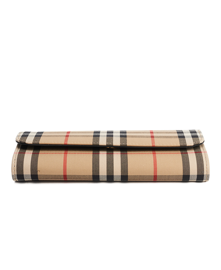 Burberry Halton Check Wallet Long