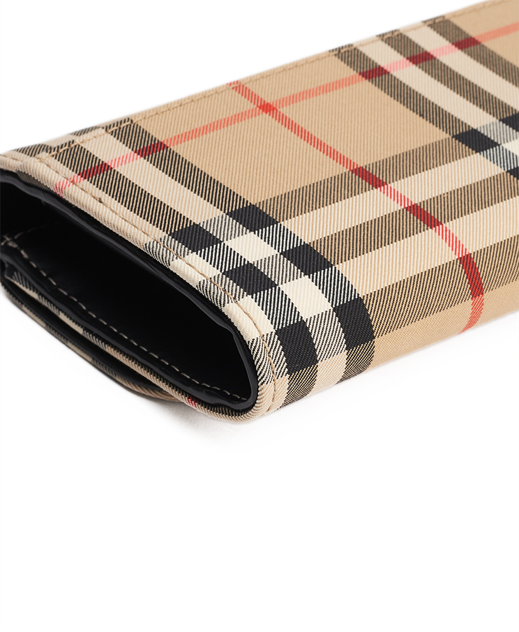 Burberry Halton Check Wallet Long