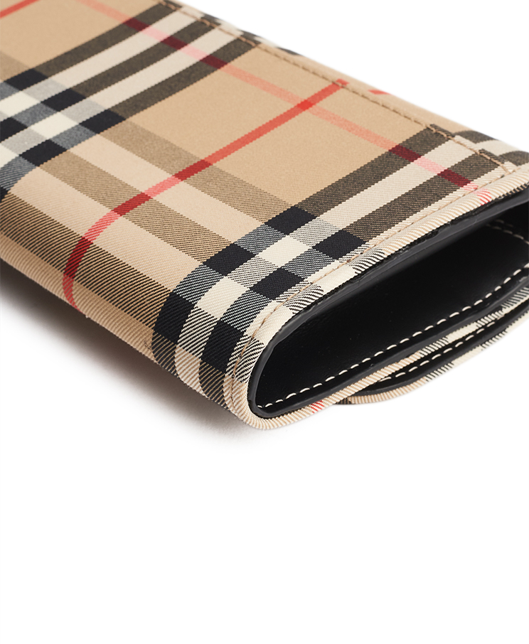 Burberry Halton Check Wallet Long