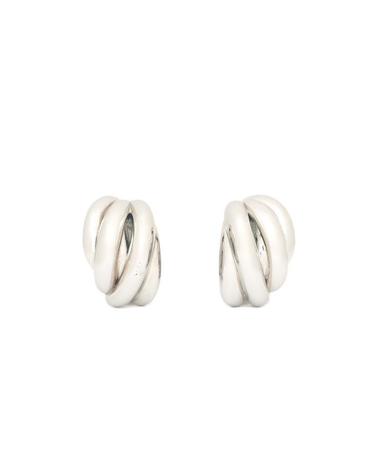 Balenciaga Saturne Twisted Clip-On Earrings