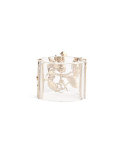 Chanel Crystal Flower Cuff Bracelet