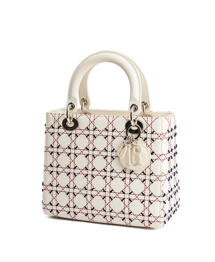 Dior Lady Dior Contrast Stitch Medium / Limited Edition