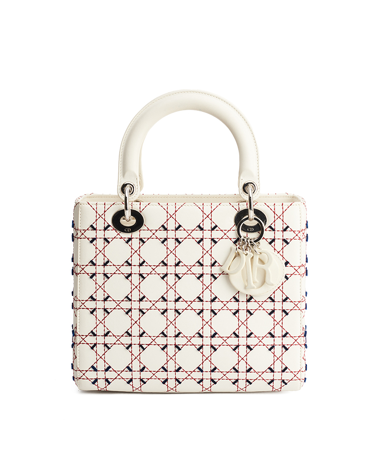 Dior Lady Dior Contrast Stitch Medium / Limited Edition