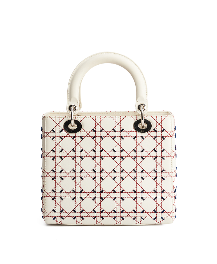 Dior Lady Dior Contrast Stitch Medium / Limited Edition