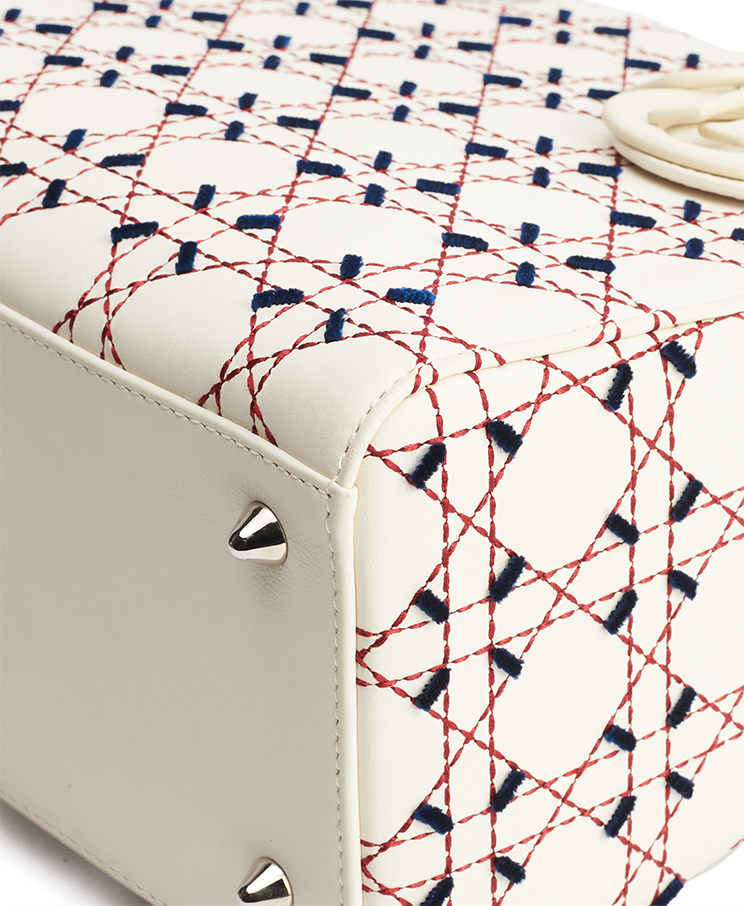Dior Lady Dior Contrast Stitch Medium / Limited Edition