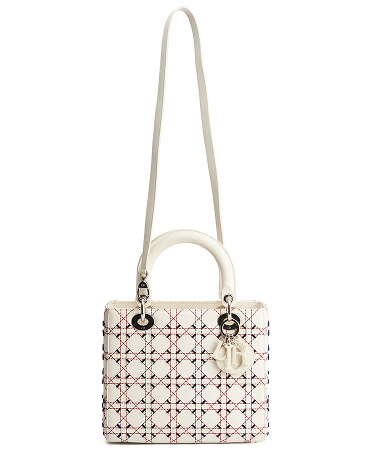 Dior Lady Dior Contrast Stitch Medium / Limited Edition